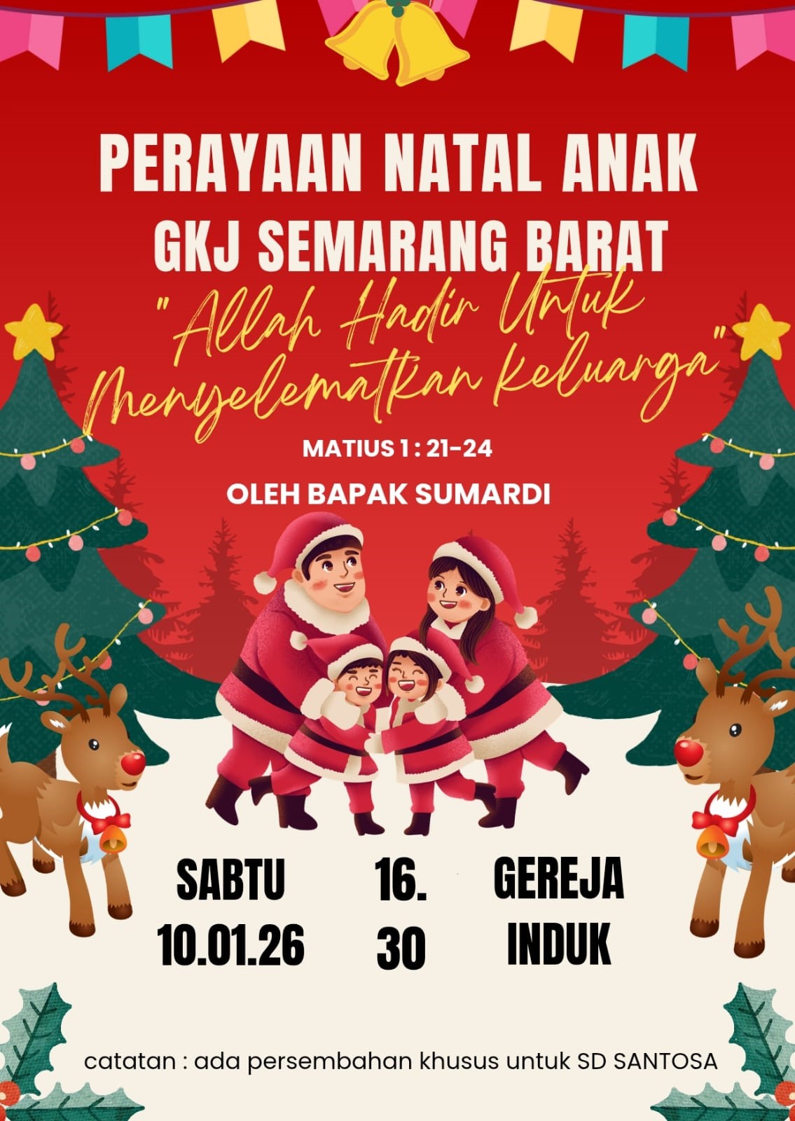 Perayaan Natal Anak GKJ Semarang Barat