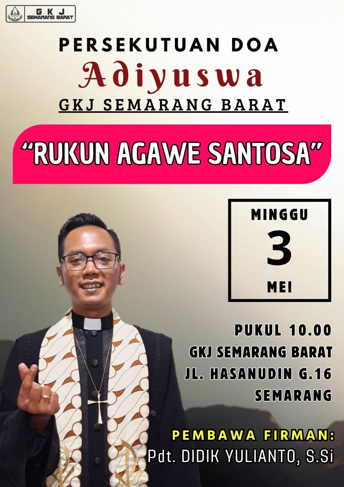 Persekutuan Doa Adiyuswa GKJ Semarang Barat